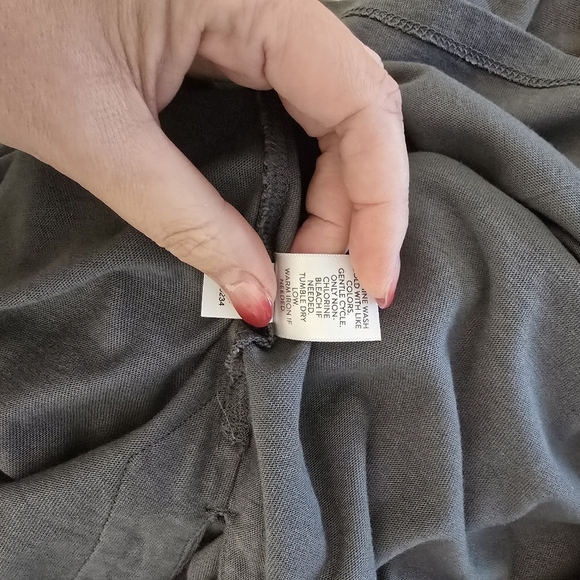 J.Jill Medium Modal Blend Embroidery Green Shift Dress - Picture 9 of 11